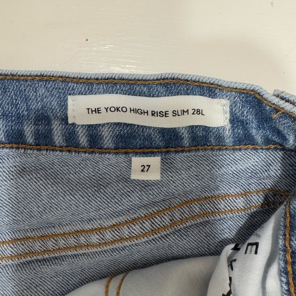 Denim Forum women’s jeans The Yoko High Rise Slim 28L size 27 - Picture 8 of 16